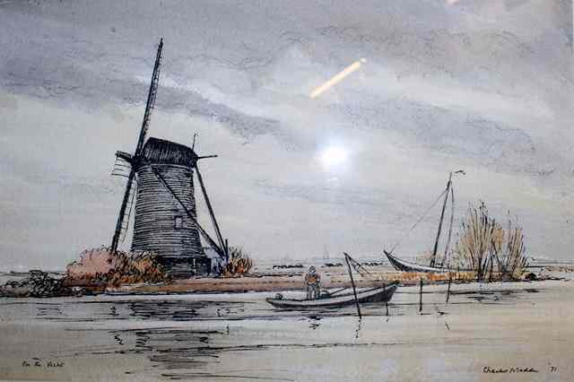 Appraisal: SIR CHARLES MADDEN - On the Vecht signed inscribed and