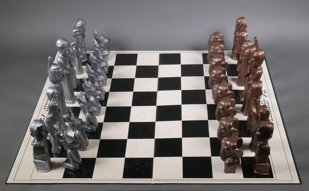 Appraisal: The original and unusual chessmen for Chess ' were designed