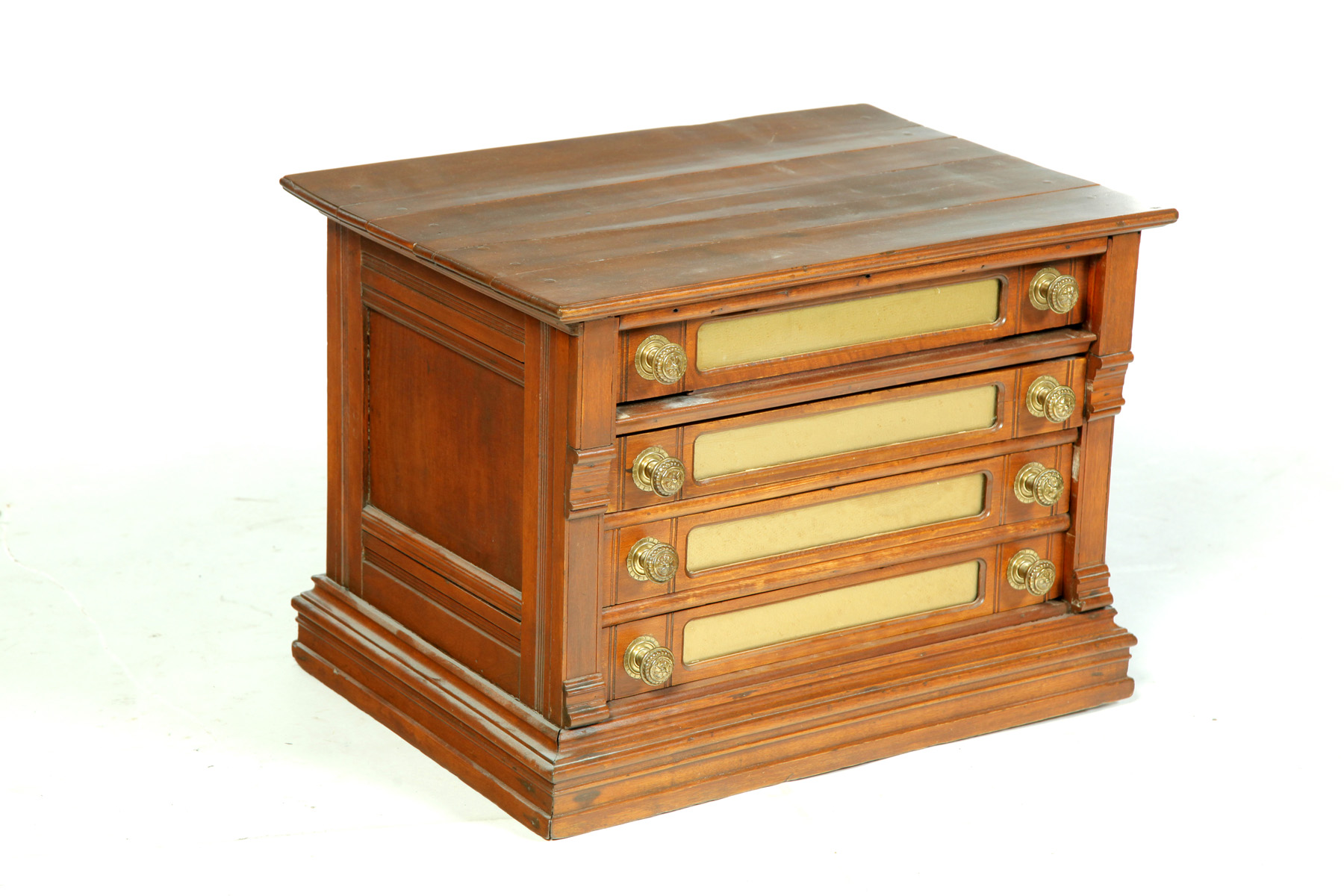 Appraisal: FOUR-DRAWER VICTORIAN SPOOL CABINET American th quarter- th century Southern