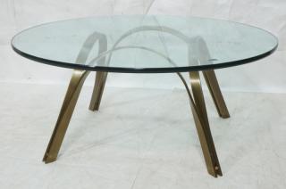 Appraisal: ROGER SPRUNGER for DUNBAR Cocktail Table Round G ROGER SPRUNGER