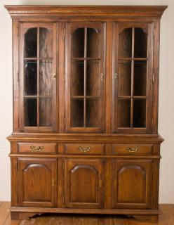 Appraisal: Hitchcock Conant Ball Hutch Conant Ball Furniture Makers two piece