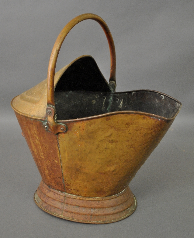 Appraisal: - Brass coal scuttle h x l -