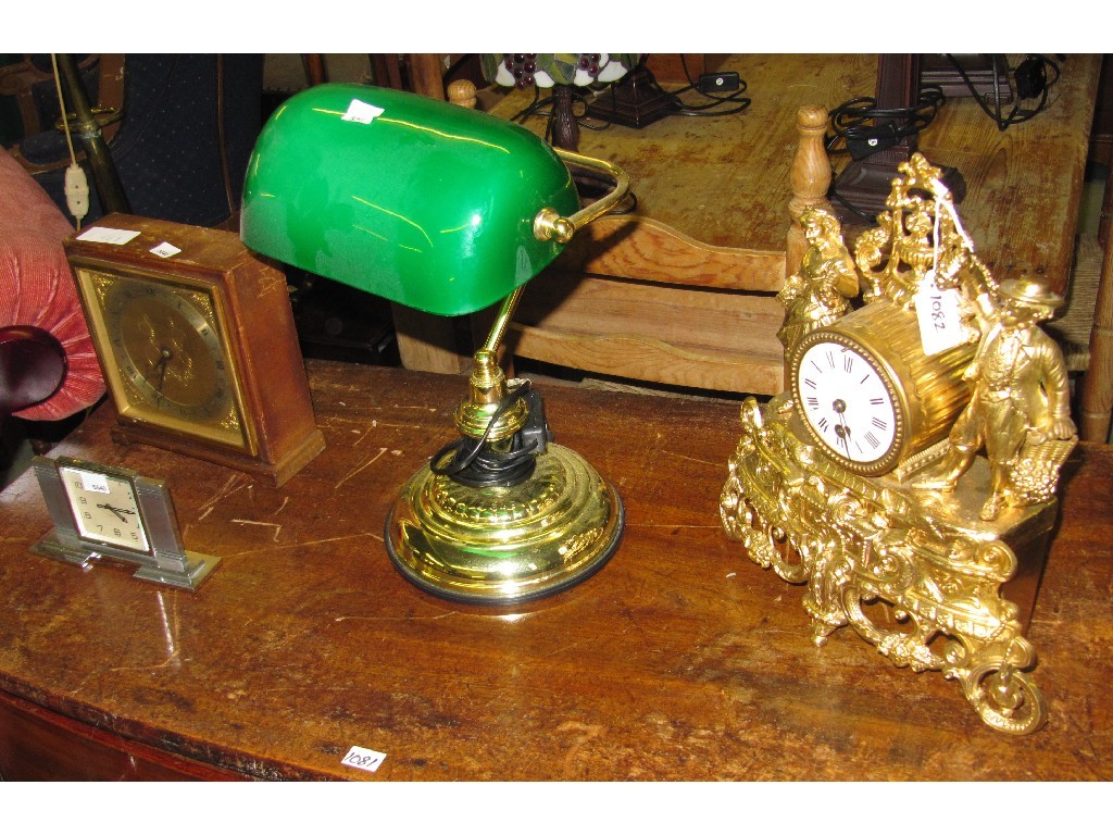 Appraisal: Hamilton and Inches mantel clock Art Deco Hamilton and Inches