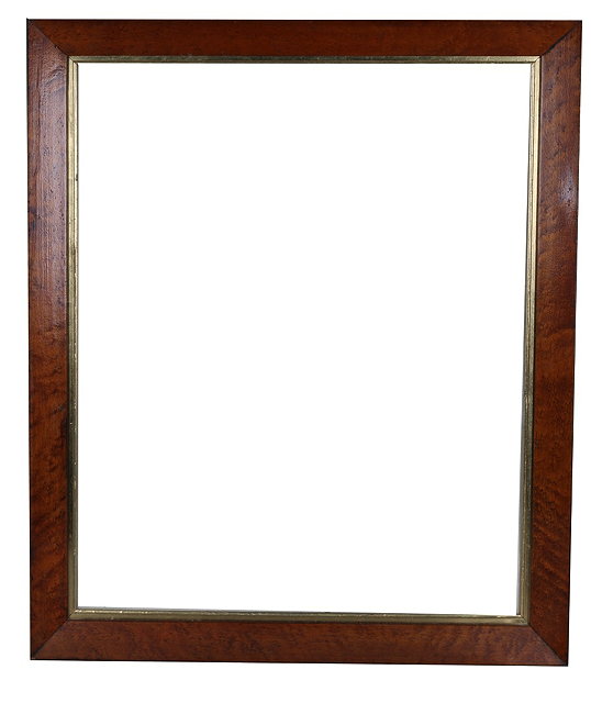 Appraisal: A BIRD'S EYE MAPLE FRAME with gilt inner slip rebate