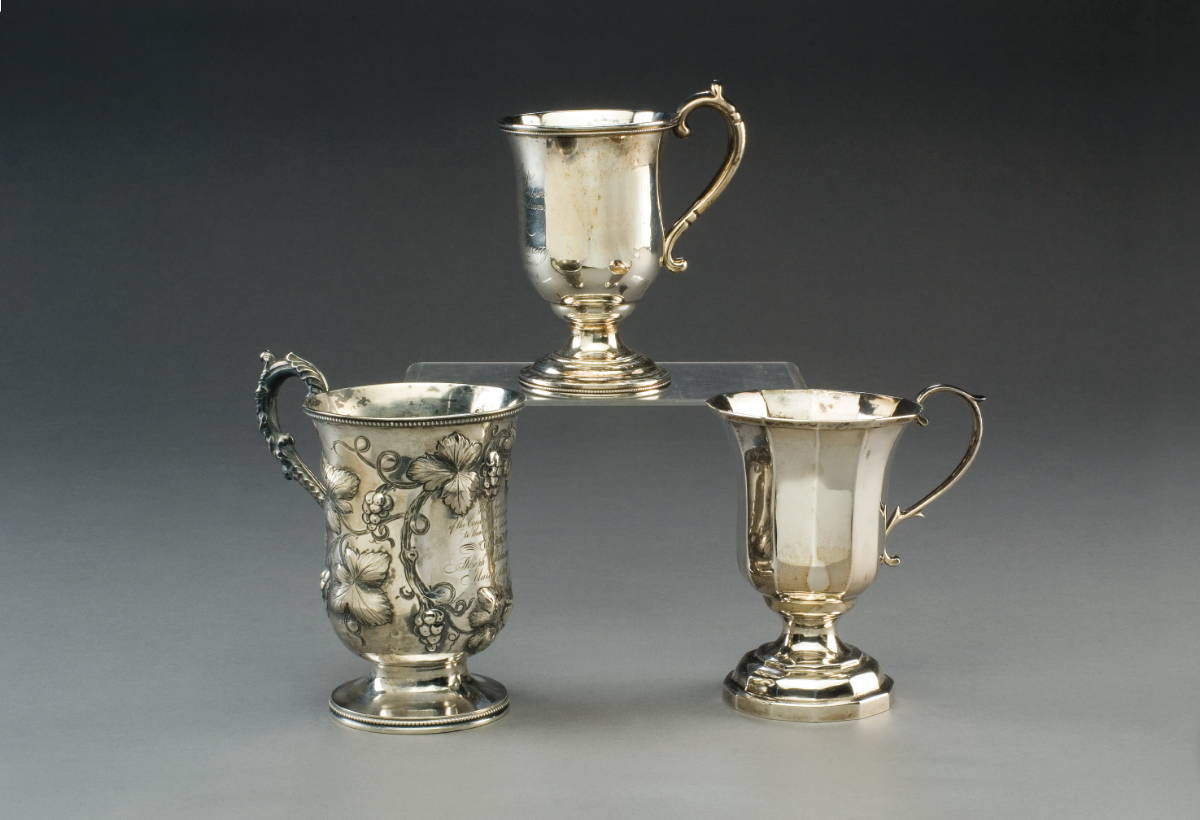 Appraisal: TWO NEW YORK NEW YORK SILVER CUPS GALE WOOD HUGHES