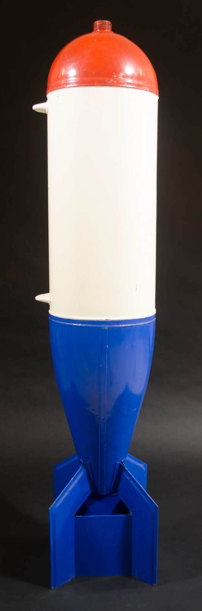 Appraisal: PRACTICE OR DUMMY BOMB painted red white and blue two