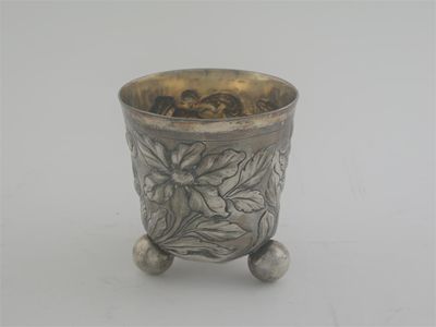 Appraisal: A late th early th century Scandinavian beaker on three