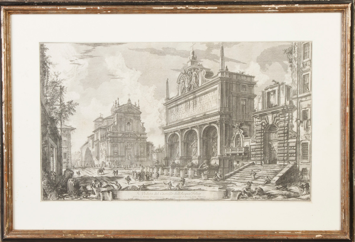 Appraisal: Giovanni Battista Piranesi - Veduta del Castello dell Acqua Felice