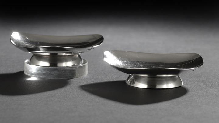 Appraisal: Pair of English Contemporary Small Sterling Silver Dishes hallmarked Sheffield