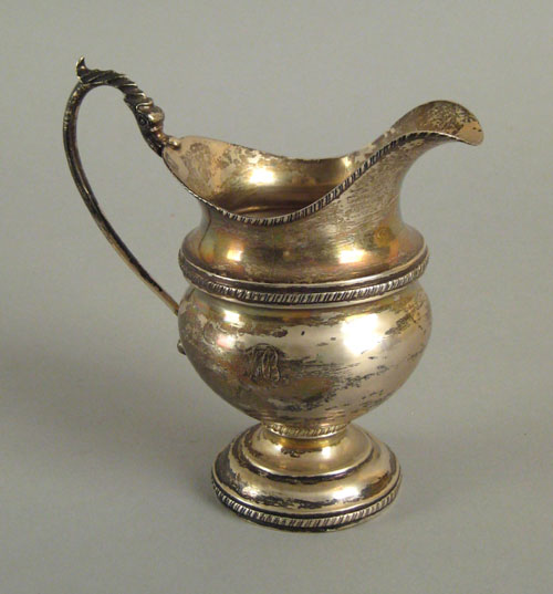 Appraisal: Philadelphia silver creamer ca bearing the touch of Edward Lownes