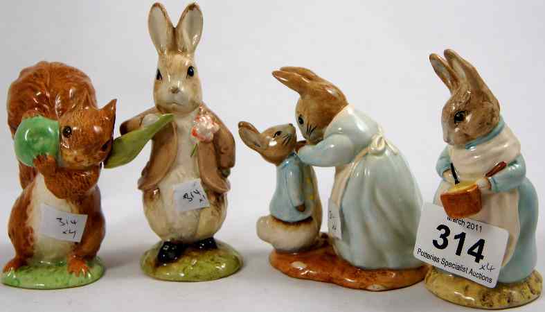 Appraisal: Royal Albert Beatrix Potter Squirrel Nutkin BP a Mrs Rabbit