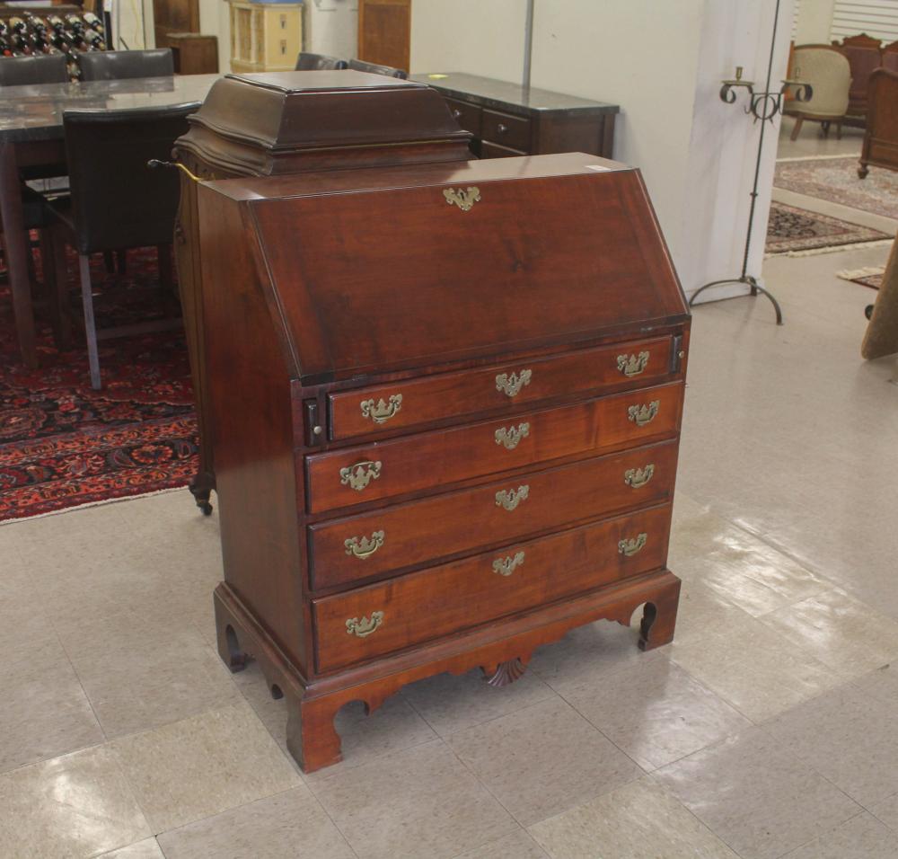 Appraisal: FEDERAL MAHOGANY SLANT-FRONT SECRETARY American th century the slant top