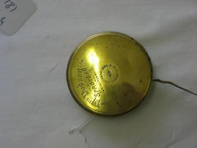 Appraisal: A BRASS CATTLE GAUGE by Tyzack and Holmes Sheffield the