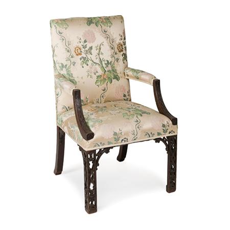 Appraisal: George III Mahogany Armchair Estimate -