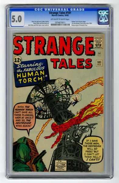 Appraisal: Strange Tales CGC Marvel Comics Click for full description