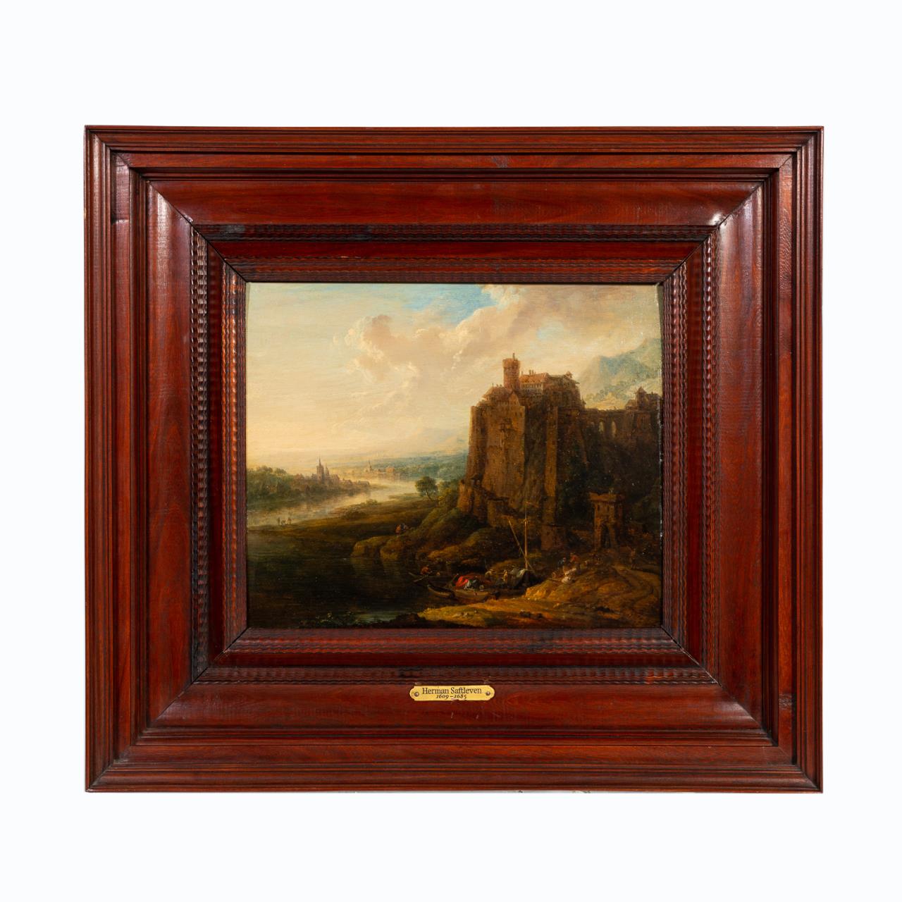 Appraisal: TH C LANDSCAPE O B ATTR TO SAFTLEVEN Attributed to