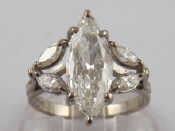 Appraisal: A marquise diamond ring the principal stone of good colour