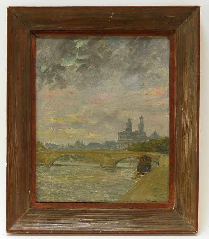 Appraisal: Remy E Landeau French Impressionist O C Painting Remy E