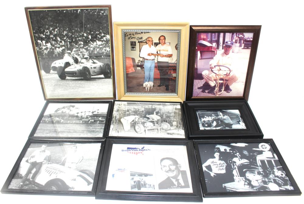 Appraisal: LOT OF JIMMY BRYAN FRAMED PHOTOSLot of Jimmy Bryan Framed