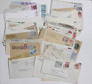 Appraisal: Worldwide and U S cover postal history stamp accumulation hundreds