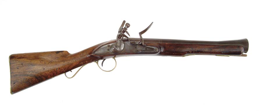 Appraisal: LATE EUROPEAN FLINTLOCK DAG OR BLUNDERBUSSS Cal big Small blunderbuss