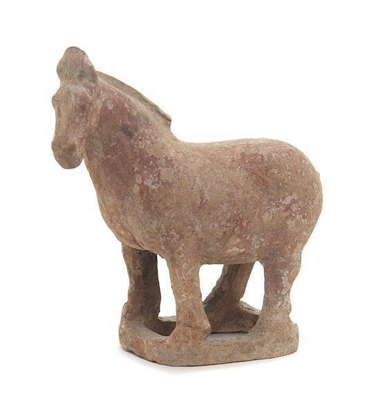 Appraisal: A Pottery Figure of a Horse Width inches A Pottery