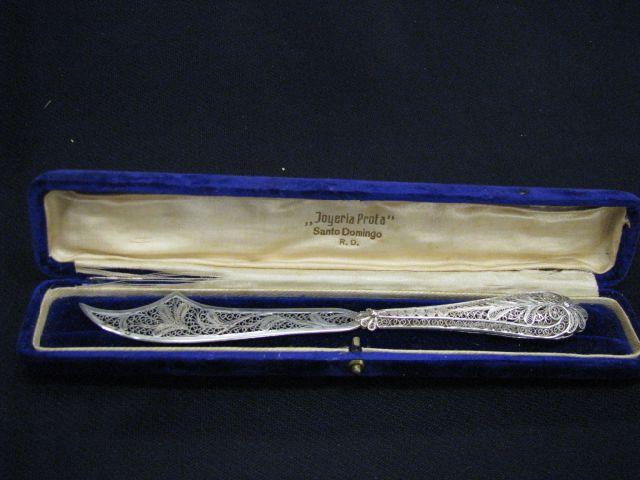 Appraisal: Victorian Filigree Sterling Silver Letter Opener