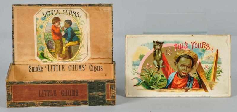 Appraisal: Lot of Rare Black History Cigar Boxes Description Includes Is