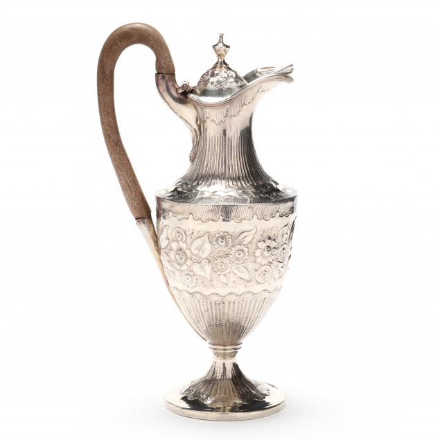 Appraisal: GEORGE III SILVER WINE EWER Mark of Solomon Hougham London