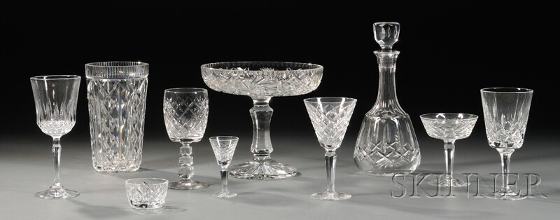 Appraisal: Large Assorted Group of Crystal Tableware some Waterford seven cordials