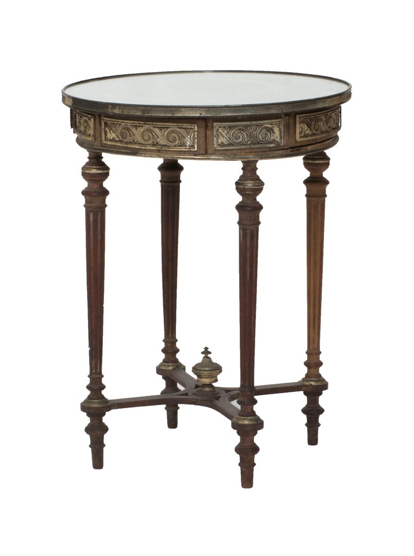 Appraisal: An early th century French jewellery table the circular top