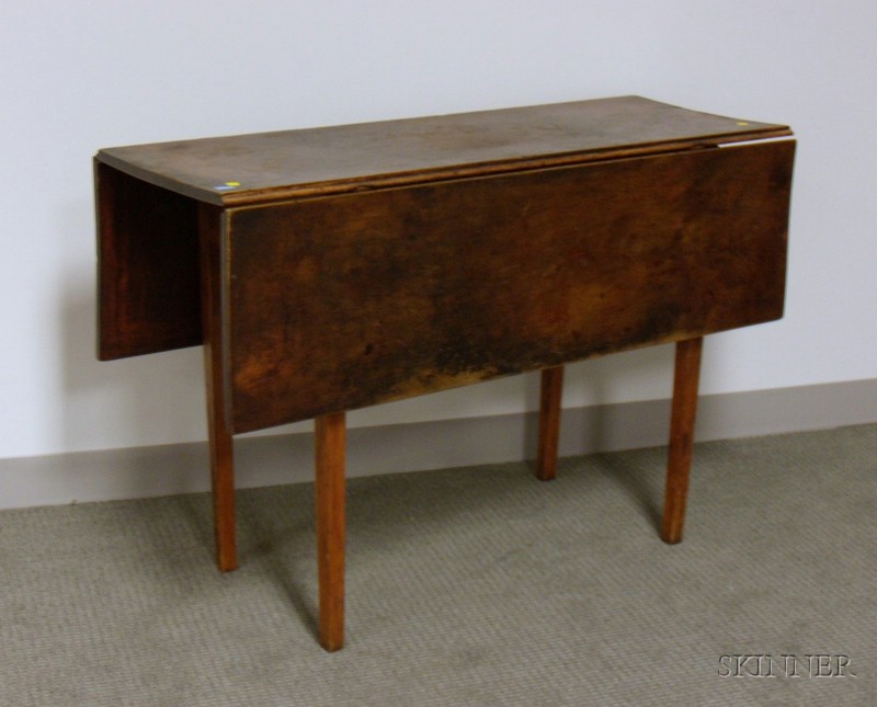 Appraisal: Birch Drop-leaf Table with Tapering Legs ht lg wd leaf