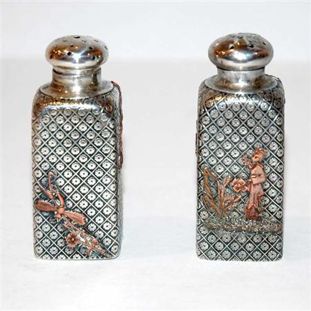 Appraisal: Pair of Gorham Mixed Metal Salt and Pepper Shakers Estimate