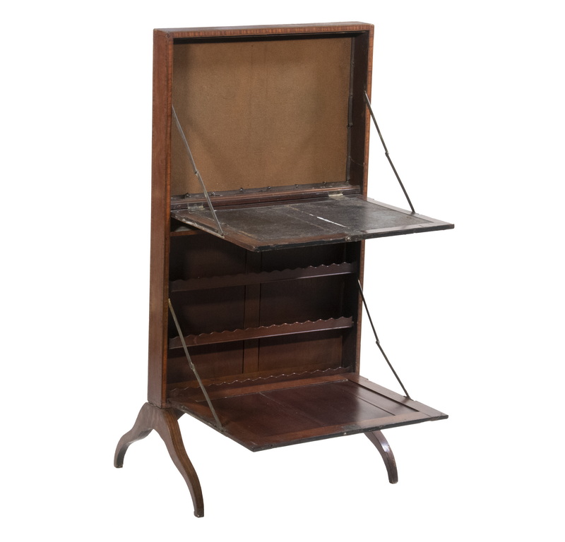 Appraisal: ENGLISH REGENCY LADY'S FOLDING FREE STANDING 'OCCASIONAL' DESK CIRCA Double