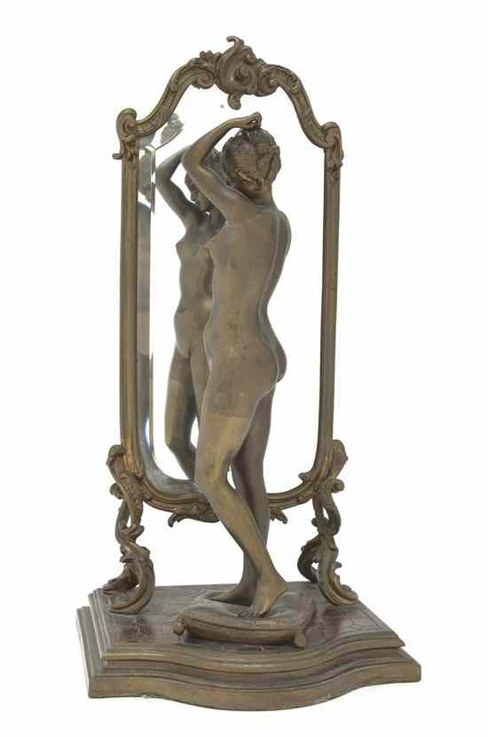 Appraisal: A French Gilt Bronze Figural Sculpture depicting a nude in