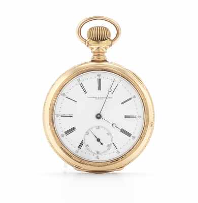 Appraisal: A Vacheron Constantine Open Face Pocket Watch k gold-plated open