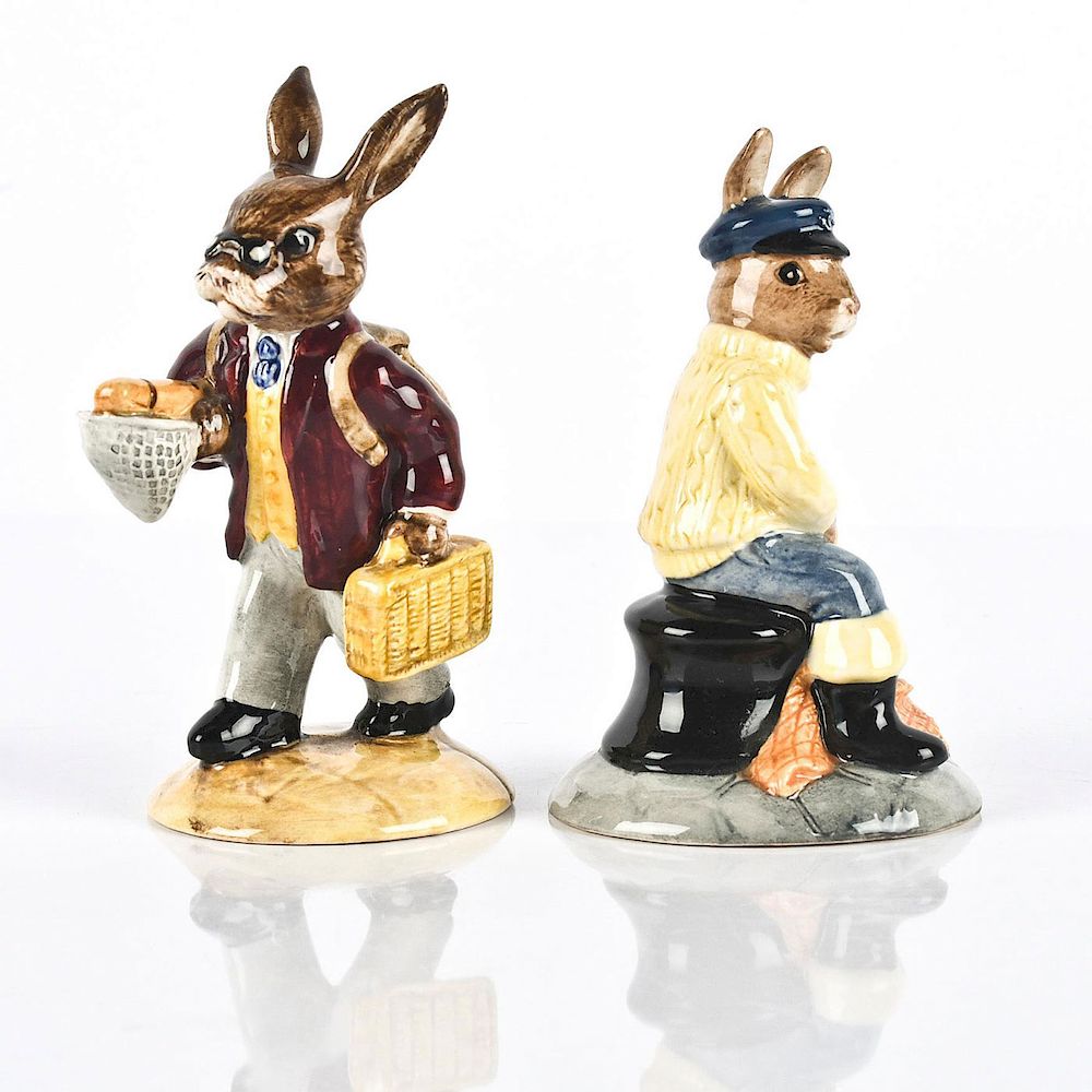 Appraisal: ROYAL DOULTON BUNNYKINS FISHERMAN FIGURINES DB and DB released seven