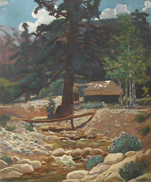 Appraisal: James Swinnerton American - Coldbrook Camp San Gabriel Canyon CA