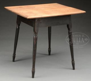 Appraisal: EARLY AMERICAN PINE AND MAPLE TAVERN TABLE EARLY AMERICAN PINE