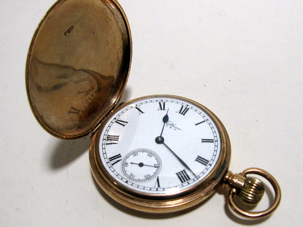 Appraisal: Nine carat gold Waltham pocket watch