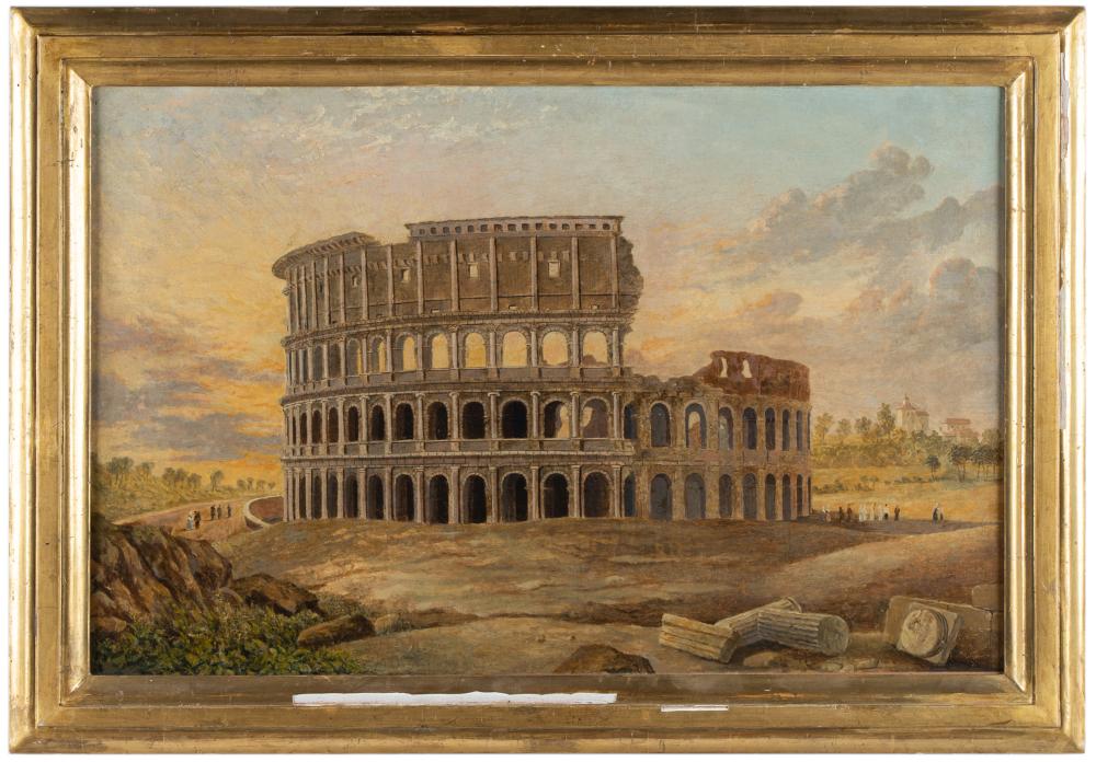 Appraisal: ITALIAN SCHOOL COLOSSEUMoil on canvas unsigned Provenance The Estate of