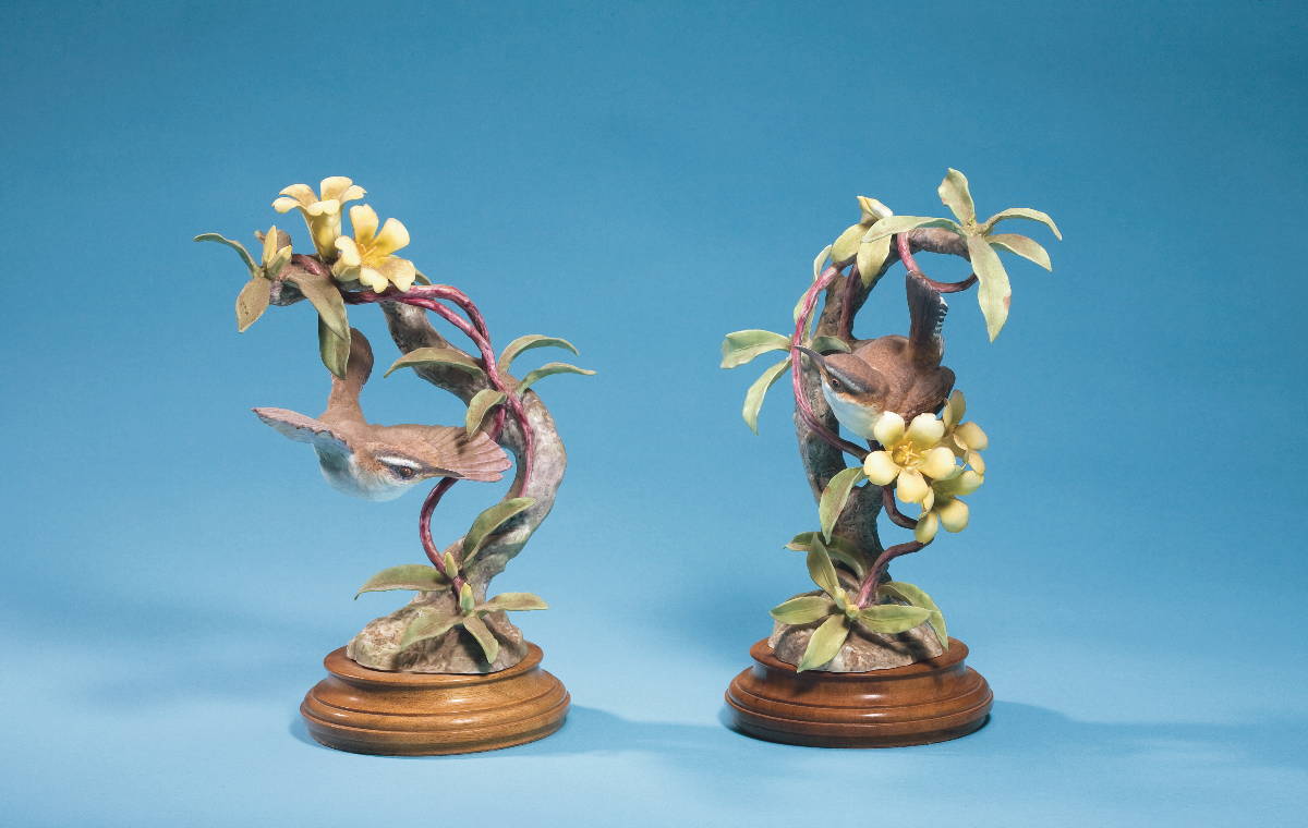 Appraisal: DOROTHY DOUGHTY PAIR OF ROYAL WORCESTER PORCELAIN FIGURES OF quot