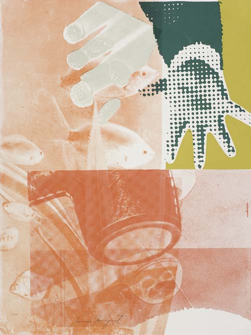 Appraisal: JAMES ROSENQUIST For Love Color screenprint x mm x inches