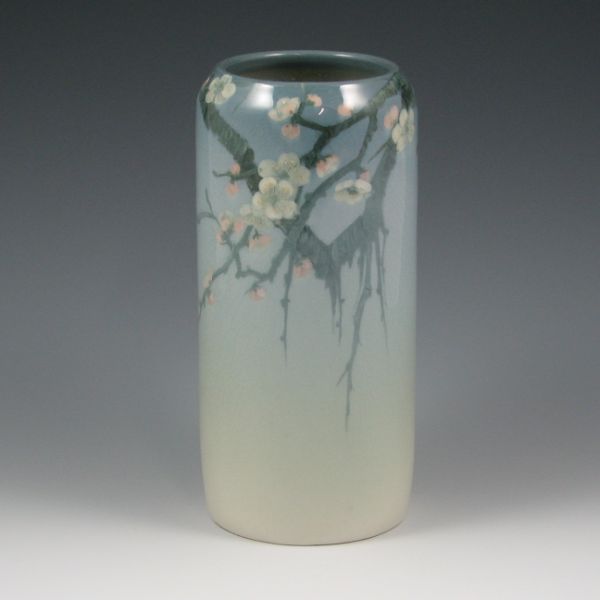 Appraisal: Rookwood vase from in Iris Glaze with Japanese-influenced cherry blossom