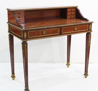 Appraisal: Louis XVI style gilt metal mounted desk Louis XVI style