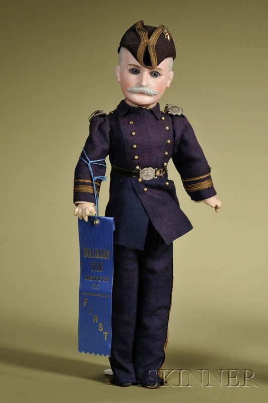 Appraisal: Admiral George Dewey Portrait Doll Cuno Otto Dressel Germany c