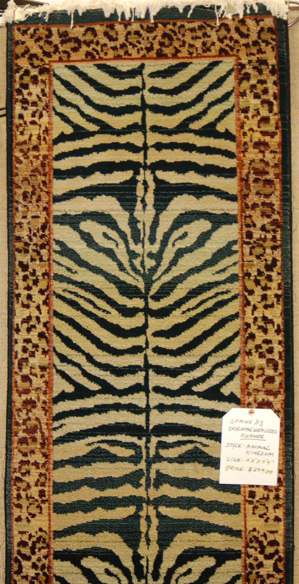 Appraisal: SPHINX BY ORIENTAL WEAVERS MACHINE MADE RUNNER from the Animal