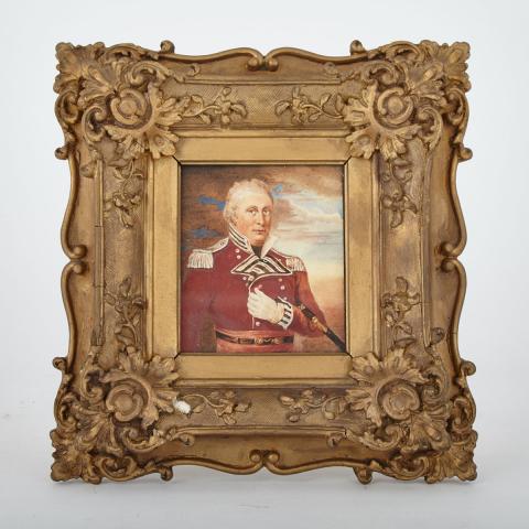 Appraisal: English School Portrait Miniature of Sir Thomas Woolaston White st