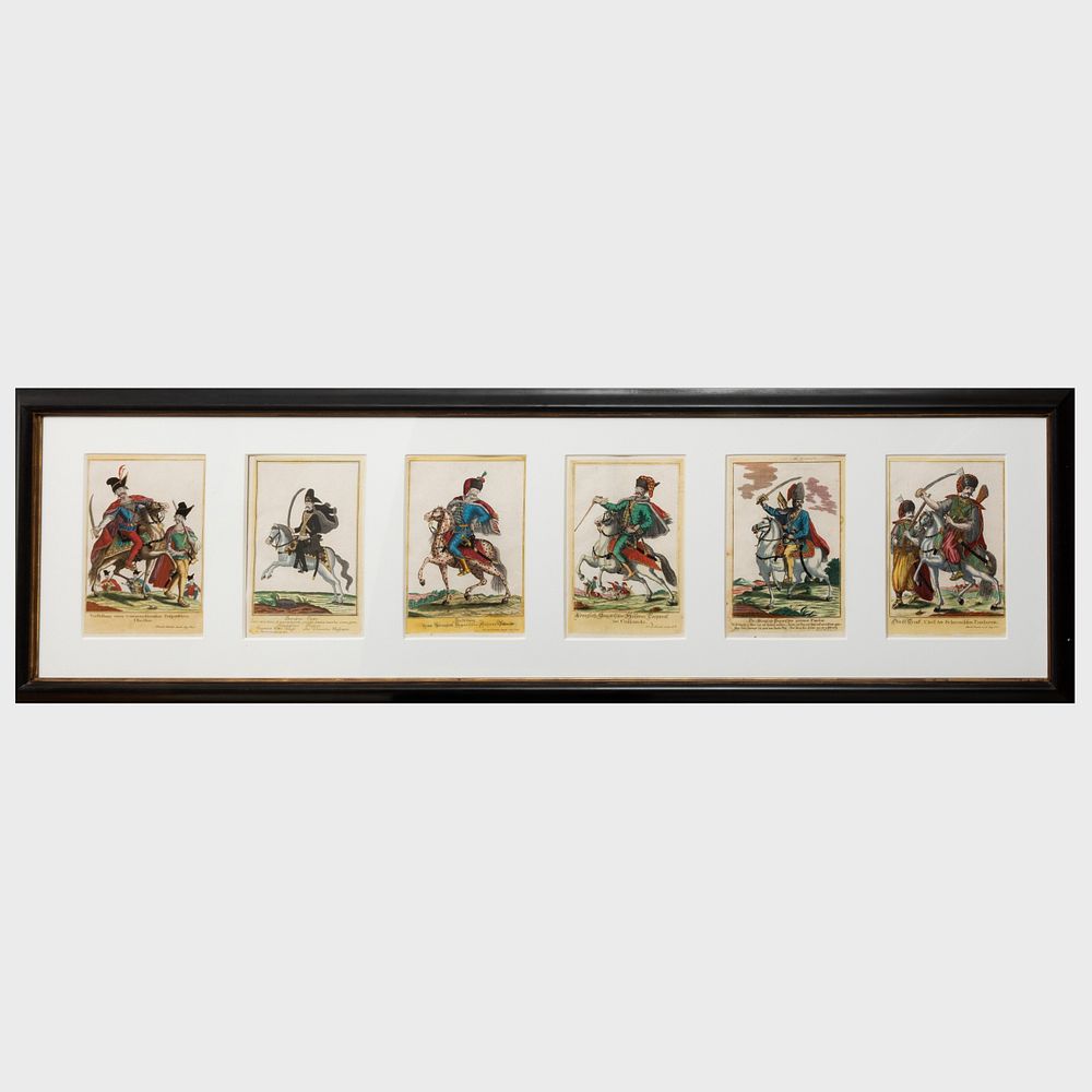 Appraisal: Albrecht Schmidt - Cossacks on Horseback Twelve Plates Twelve engravings