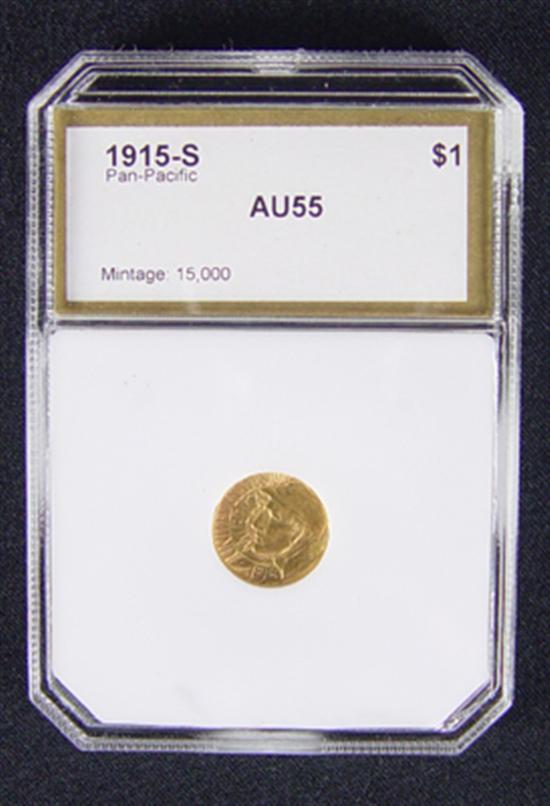 Appraisal: Pan-Pacific Gold Coin Authenticated and graded AU by P C